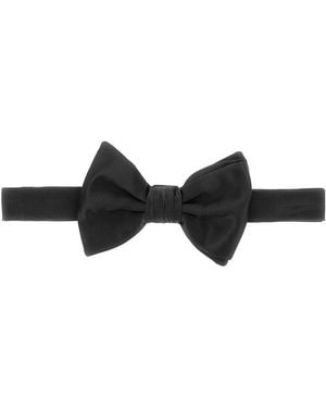 Emporio Armani Silk Bow Tie - Black