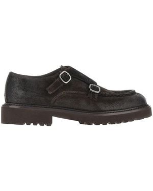Doucal's Suede Leather Double Monk Shoes - Brown