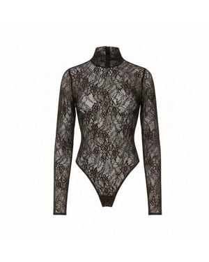 ANDAMANE 'Ziggy' Lace Bodysuit - Black