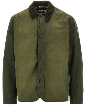 Barbour Troon Washed Waxed Cotton Jacket - Green