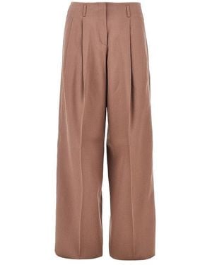 Golden Goose 'Flavia' Wide Leg Trousers - Brown