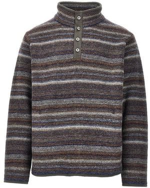 thisisneverthat Striped Wool Jumper - Grey