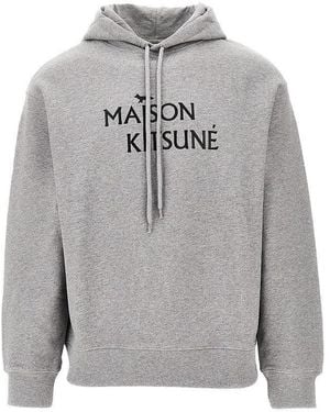 Maison Kitsuné 'Maison Kitsuné Pillar' Hoodie - Grey