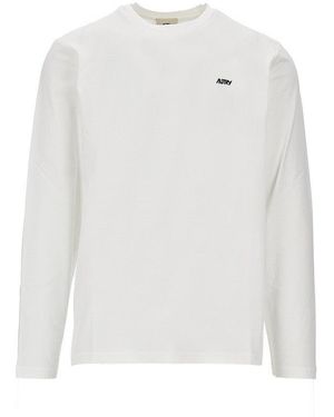 Autry Logo Embroidery T-Shirt - White