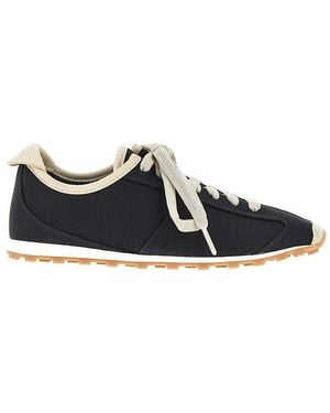 Jacquemus 'Les Tennis' Leather And Canvas Trainers - Black