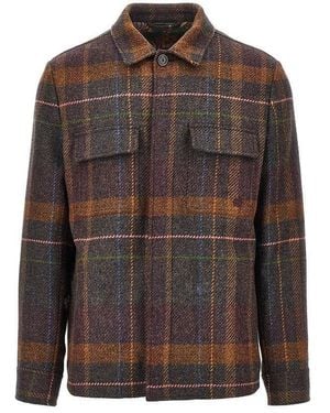 Etro Cashmere And Wool Overshirt - Brown