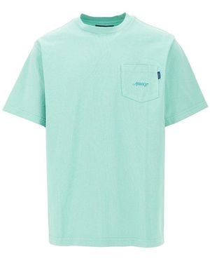 AWAKE NY Logo Embroidery Pocket T-Shirt - Blue