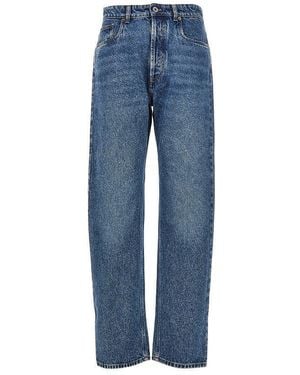 Miu Miu Straight Leg Five-Pocket Jeans - Blue