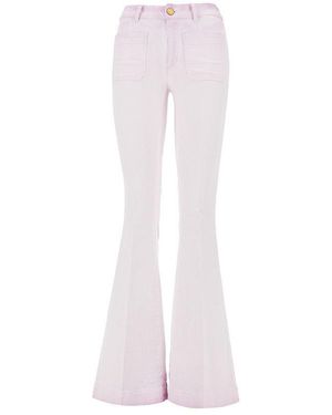 The Seafarer 'Delphine' Stretch Bull Flared Jeans - Pink