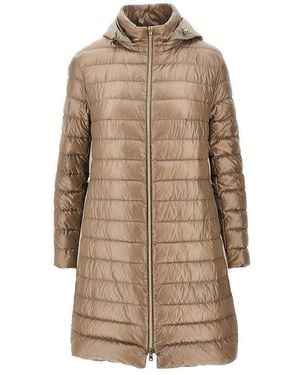 Herno Nylon Parka Down Jacket - Brown
