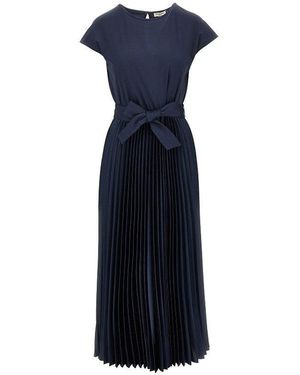 Weekend by Maxmara Satin Long Dress - Blue