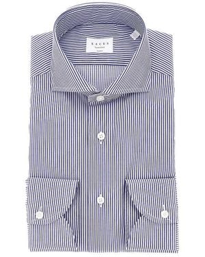 Xacus 'Classic' Tailor Fit Cotton Shirt - Purple