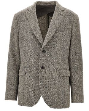 Walker Slater 'Hamish' Harris Tweed Jacket - Grey