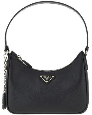 Prada Saffiano Leather Re-Edition 2005' Bag - Black