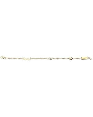 Saint Laurent 'Cassandre' Bracelet With Charms - White