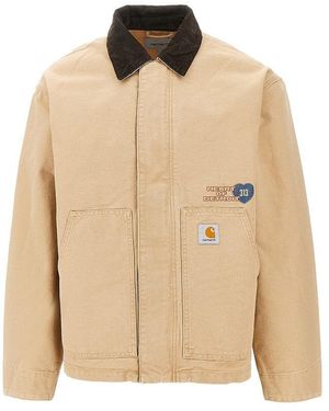 Carhartt 'Arcan Graphic' Canvas Jacket - Natural