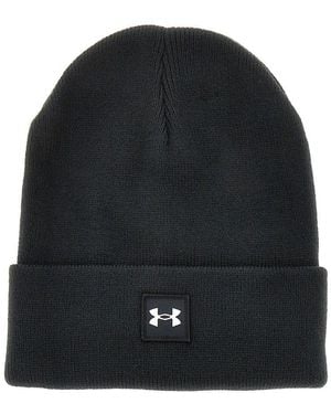 Under Armour Knitted Beanie Hat With Logo Patch - Black