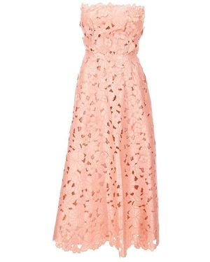 Costarellos 'Norina' Lace Midi Dress - Pink
