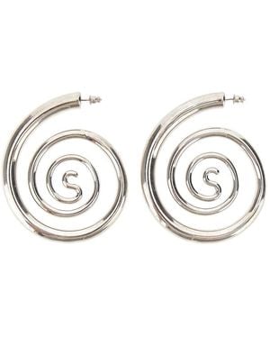 Panconesi 'Spiral Serpent' Earrings - Metallic