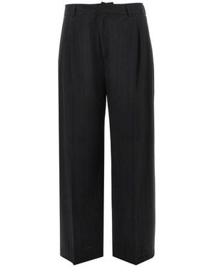 THESTROY Wide-Leg 'Inno' Trousers - Black
