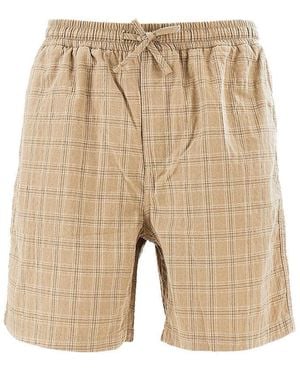 Forét 'Shift Textured' Organic Cotton Shorts - Natural