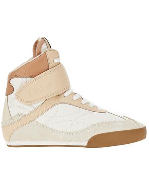 Chloé 'Chloé Kick' Hi-Top Trainers - Natural