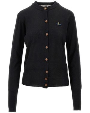 Vivienne Westwood 'Bea'Wool And Silk Cardigan - Black