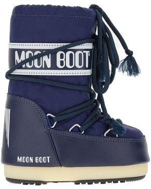 Moon Boot Nylon 'Icon' Boots Kids - Blue