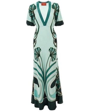 La DoubleJ Abito Lungo 'Marlene' - Green