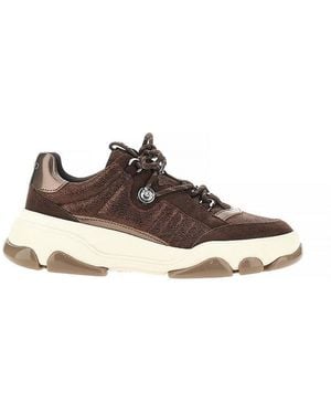 Pinko 'Athena' Leather Trainers - Brown