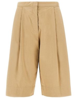 The Row 'Kalyan' Gabardine Shorts - Natural