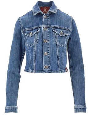 Dondup Esibizionista Capsule Denim Trucker Jacket - Blue