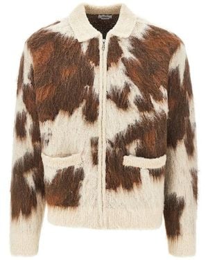 Obey Alpaca Wool-Blend Cardigan - Brown