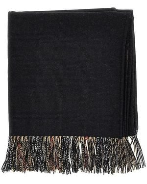 Burberry Check Wool Reversible Cape - Black