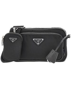 Prada Re-Nylon Mini Crossbody Bag - Black