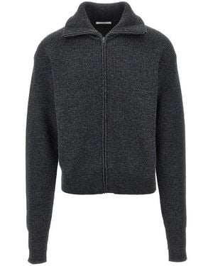 Lemaire Virgin Wool Full-Zip Cardigan - Black