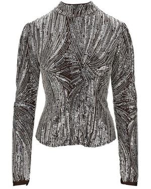 Rabanne Sequinned Top - Gray