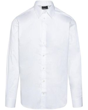 Emporio Armani Camicia Bianca Classica Uomo - Bianco