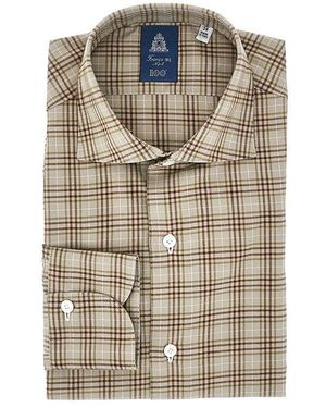 Finamore 1925 Check Twill 'Milano' Shirt - Multicolour