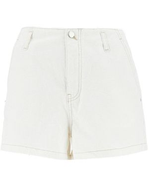 Emporio Armani 'J1I' Drill Shorts - White