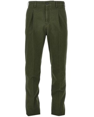 PT Torino Pt Hamptons Gabardine Trousers - Green