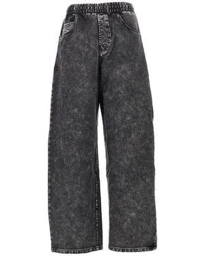 DIESEL Joggers Relaxed Fit Effetto Denim - Grigio