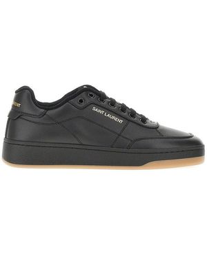 Saint Laurent Sl/61 Leather Trainers - Black