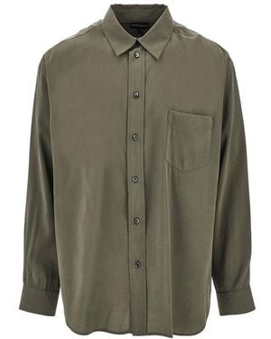 Emporio Armani Silk-Hand Viscose Shirt - Green