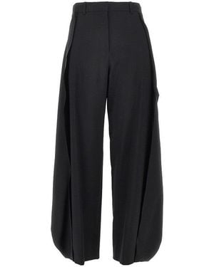 Loewe Wool Pants With Back Panel - Black