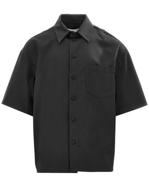 C.9.3 Viscose-Blend Boxy Fit Shirt - Black