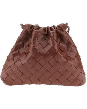Bottega Veneta Leather Small 'Dustbag' Pouch - Brown
