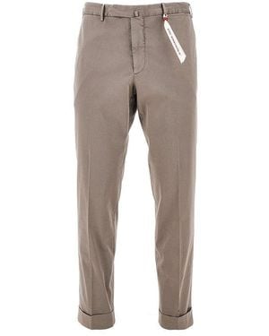 Santaniello 'Evoluto' Stretch Twill Trousers - Grey