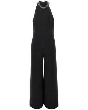 Pinko Jumpsuit With Jewel Detail - Black