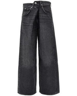 Agolde Vana Fold Jeans - Black